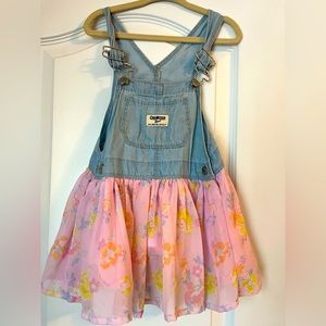 Oshkosh dungaree dress 24months